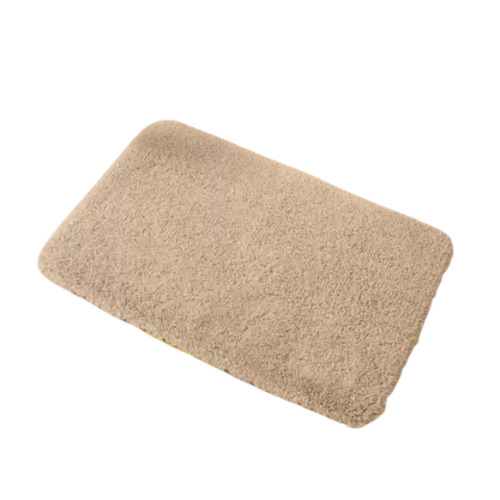 Washable Bath Mat - Microfiber Large Rectangular Beige and Brown | Anti Slip, Water Absorbing, Stain Resistant