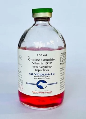 100 Ml Choline Chloride Vitamin B12 Glycine Veterinary Injection