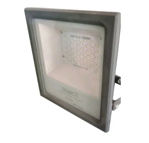 30W Aluminium Flood Light - IP55, 60 Degree Beam Angle, Warm White Color, Outdoor Use, Silver Finish