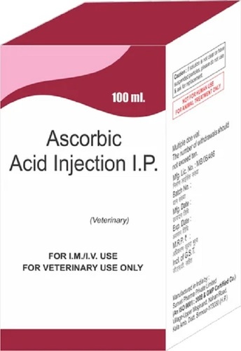 Ascorbic Acid Veterinary Injection, 100 ml