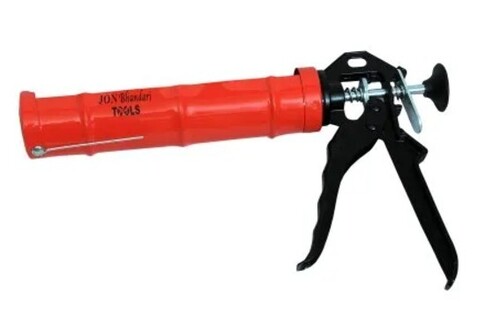 Caulking Gun - Pneumatic High Temperature Dispenser, 310ml & 400ml Cartridge Sizes, Steel, Red & Black Color