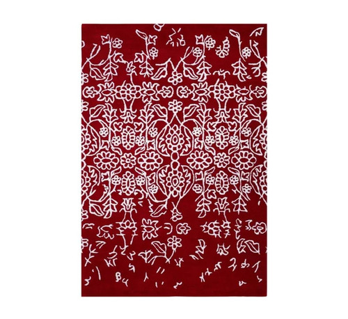 Handmade Woolen Floor Carpet - Rectangular Design, Printed Pattern | Easy to Clean, Anti-Slip, Customizable Colors and Sizes