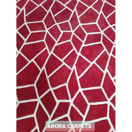 Designer Woolen Floor Carpet - Rectangular, Geometric Design | Machine Wash, Hand Wash, Anti Slip, Customized Sizes And Colors, Easy To Clean