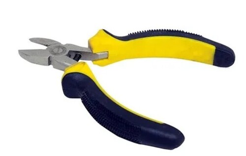 Diagonal Cutting Plier - Carbon Steel, 4.5 Inch Size, Multi Color Rubber Handle | Multipurpose Use, Rectangular Shape