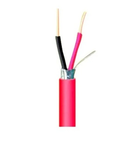 Fire Alarm Cables - 500 Mtrs, Copper Conductor, PVC/FRLS Insulation, 2 Cores, Medium Voltage, Any Color, Industrial Application