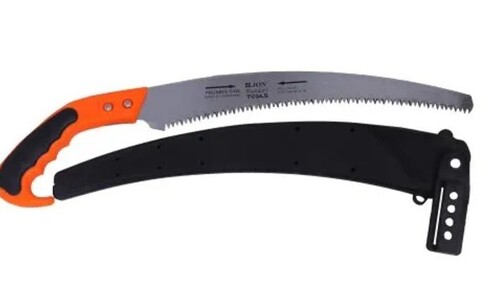 Folding Pruning Saw - Steel Material, 10 Inch Blade Length, 330mm Size | Multi Color, Multipurpose Use
