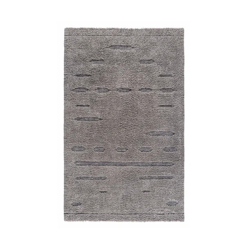 Gray Jute And Wool Hand Woven Rectangular Rug - 12mm Thickness, Anti-Slip Feature | Ideal For Home And Hotel Usage
