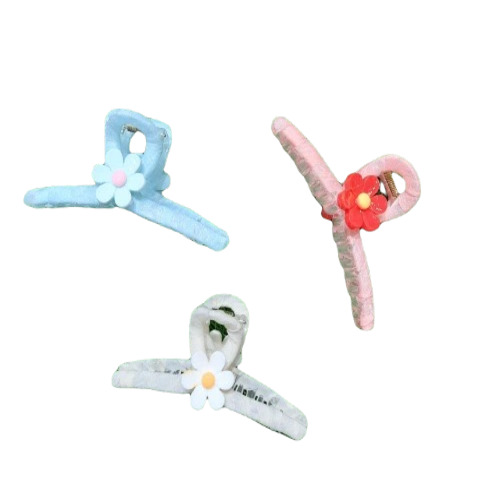 Hair Claw Clip - Plastic 11 cm Size | Multicolor Fancy Design for Personal Use Ideal Hair Accessory for Ladies and Girls