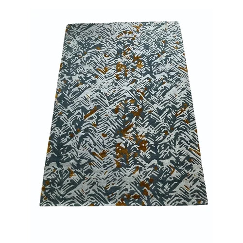 Hand Tufted Floor Rugs - Wool, Rectangular Shape | Multicolor, Printed Pattern, Anti Slip, Stain Resistant, Handmade, Corrosion Proof