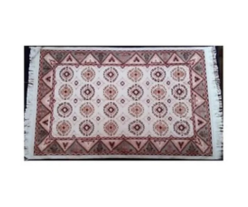 Hand Woven Kilim Handloom Rug - Wool 80% Cotton 20% | Rectangular Multicolor Hand Washable Machine Washable Anti-Slip Printed Pattern
