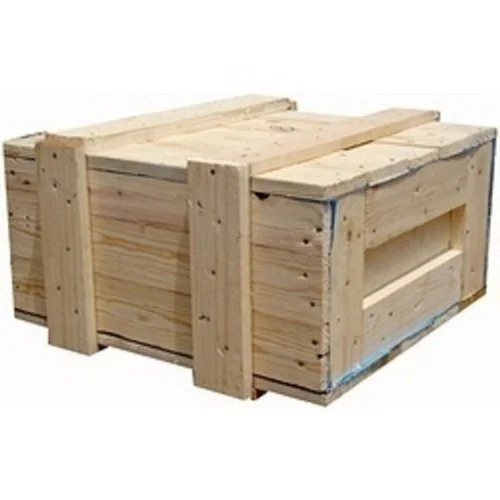 Industrial Pinewood Box - Shape: Rectangular