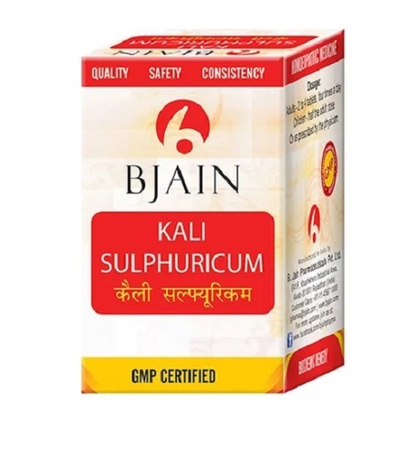 Kali Sulphuricum Homeopathic Drug - Grade: Homeopathic, Personal Prescription Required, 100% Safe, No Side Effects | Biochemic Homeopathy Usage