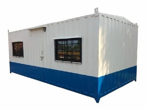 Mild Steel Portable House - 25mm Panel Build, Paint Coated in White and Blue | One or Two Windows, Customizable Color Options