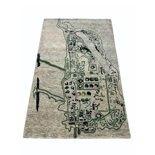 Modern Hand Tufted Floor Rug - Multicolor Wool, Rectangular | Handmade, Corrosion Proof, Easy to Fit, Anti Slip, Stain Resistant