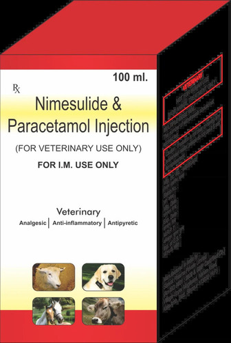 Nimesulide Paracetamol Veterinary Injection, 100 Ml
