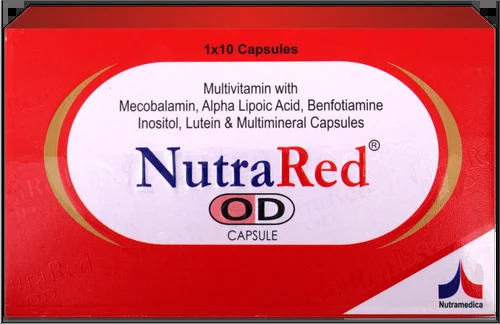 Nutrared OD Capsules - Methylcobalamin Folic, Lipoic Acid