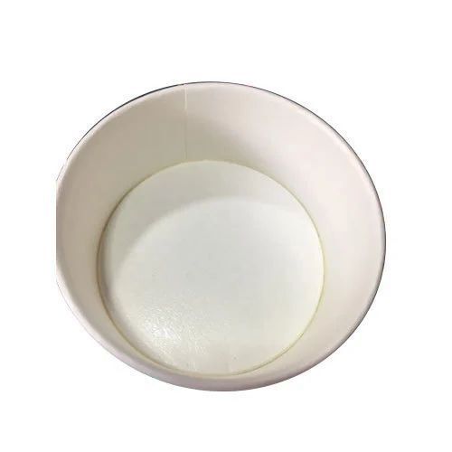 Paper Ice Cream Cup - New Sturdy Paper, 100 Pieces | Oil-Resistant, Recyclable, Biodegradable, Food Safe, Smooth Surface, Compact Design, Eco-Friendly, Yellow and White