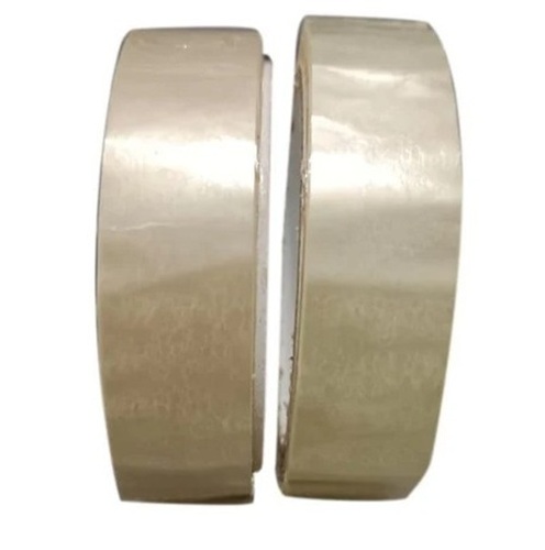 Plain Bopp Self Adhesive Tape - 40 Micron Thickness, 2 Inch Width, 40 m Length | White Color, BOPP Material, Self-Adhesive Design