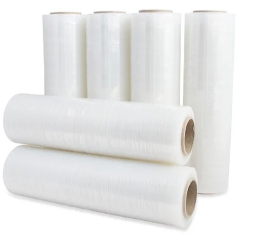 Plain Stretch Film - Transparent, White Color for Versatile Applications in Furniture, Packaging, Stationery, Catering