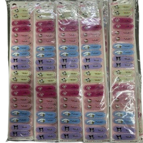 Plastic Hair Clip - 6 Pairs, Multicolor Plain Design for Women and Girls, Fancy Hair Accessories for Casual Wear