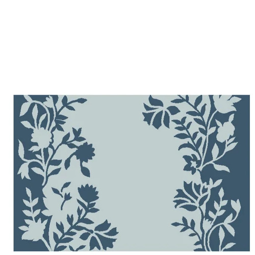 Welspun Floral Print Foot Mat - 40 cm x 60 cm Multicolor Polyester Slip Resistant & Stain Resistant