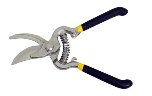 Shear Flower And Leaf Cutter - Hardened Steel 9 Inch Length | PVC Rubber Handle Sleeve Perfect for Pruning Small Twigs & Branches