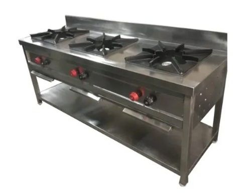 Steel Three Burner Range