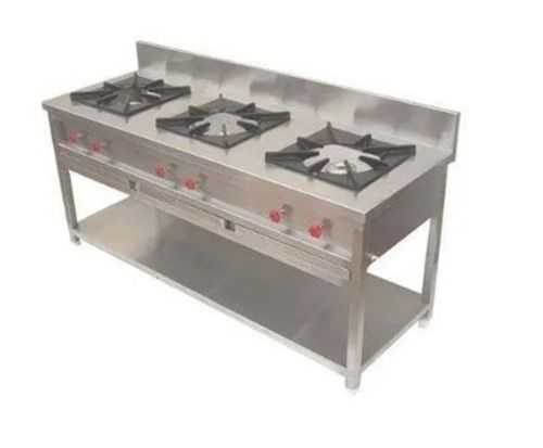 Three Burner Commercial Gas Stove