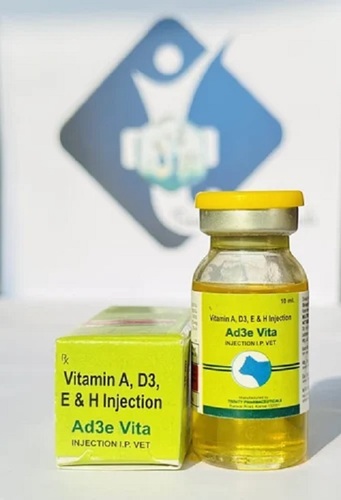Vitamin A D3 E H Veterinary Injection - Medicine Grade, Liquid Nutritional Supplement for Cattle and Other Animals