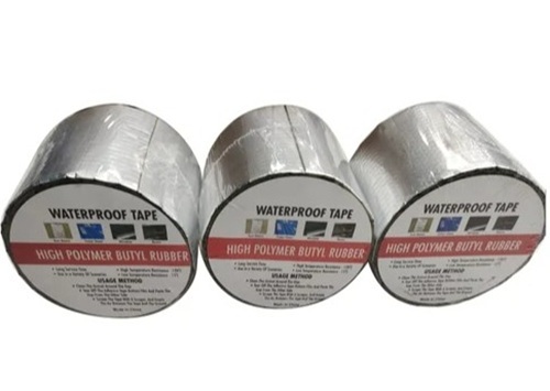 Waterproof Tape - Butyl Rubber, 3 Inch x 10 m, Silver Color, Self Adhesive, 80 Micron Thickness