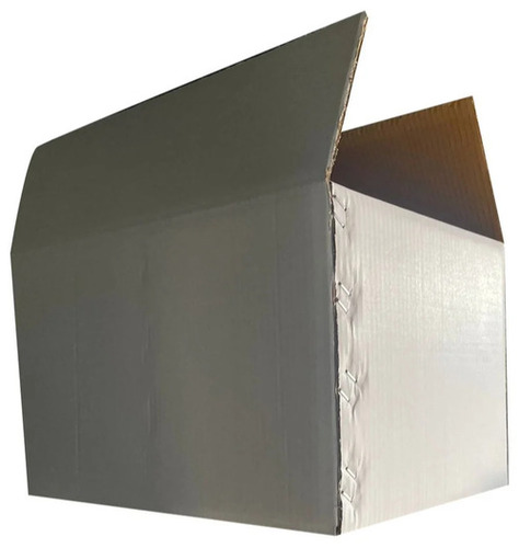 White Corrugated Box - Kraft Paper Material, Rectangular Shape, Eco-Friendly Recycled Design | Ideal for Gift & Crafts Packaging