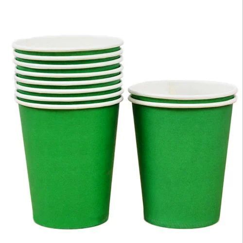 Disposable Paper Cup - 250ml | Lightweight, Odor-Free, Customizable Print in Green, Affordable Single-Use Solution