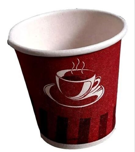 50ml Printed Paper Coffee Cup - Paper Material, 50 ml Size, Red Color | Lightweight Design, Smooth Finish, Customizable Print, Odor-Free, Single-Use