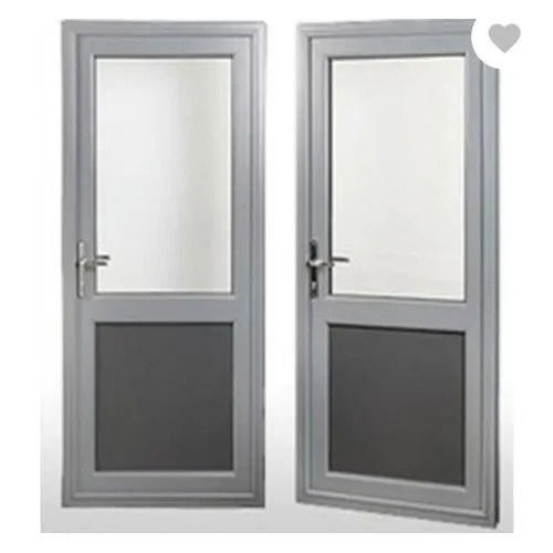 Aluminum Bathroom Door - Durable Aluminum Alloy, Corrosion Resistant, Modern Design, Powder Coated Finish, Hinged Open Style