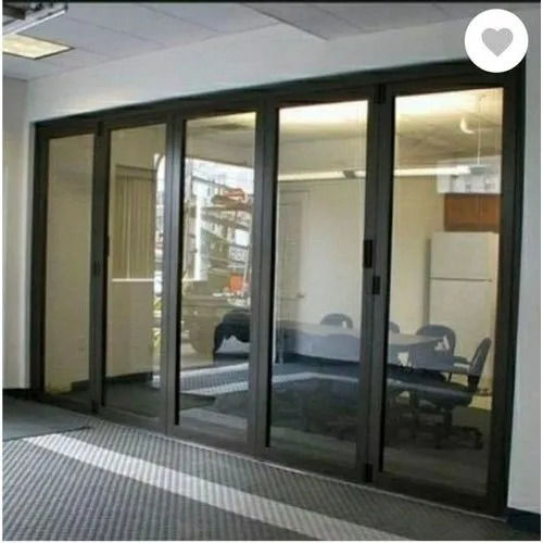 Aluminum Folding Door - Powder Coated, Corrosion Resistant, High Strength Design | Durable Aluminum Alloy, Modern Style for Exterior and Office Applications