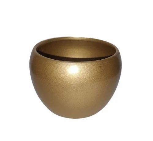 Apple Shape Flower Pot - Metal, Customized Sizes | Brown Color, Antique Effect, Fine Finished, Durable Quality