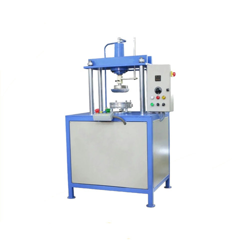 Automatic Hydraulic Paper Plate Making Machine - Mild Steel, 500-1000 Pc/Hr Capacity, 40-75 Plates/Min Speed | Painted, 1 Year Warranty, Multicolor Options