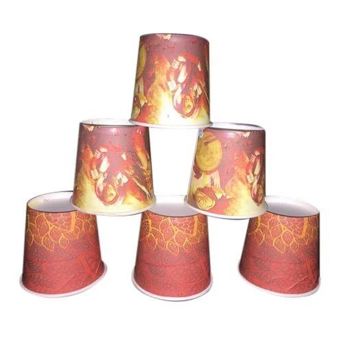 Eco-Friendly Printed Paper Cup - Premium Quality, 150 Pieces Packet | Biodegradable, Lightweight, Heat Resistant, Stackable Design