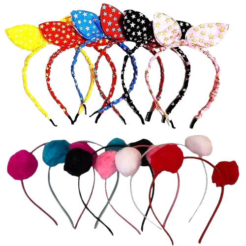 Fashion Hair Band - Plastic Material, Multicolor, Fancy Style | Stylish Accessory for Women, Girls, and Baby Girls, Perfect for Parties and Weddings