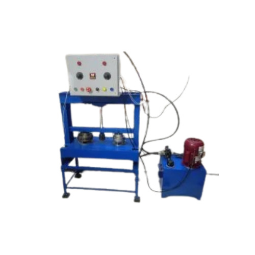 Hydraulic Double Die Paper Plate Making Machine - 1000-1500 pc/hr Capacity, 365x470 mm Max Paper Size, Mild Steel Frame, Blue Color, Semi-Automatic Design, 1 Year Warranty, 230 AC Voltage