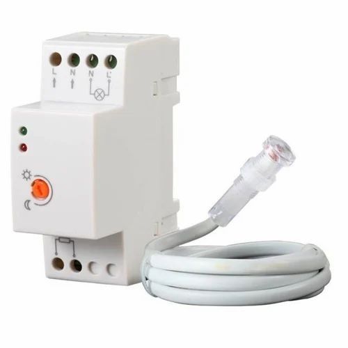 Light Control Sensor - ABS Material, 240VAC Power, IP44 Rating | Industrial Use, White Color, 20A Current Rating, 50 Hz Power Frequency