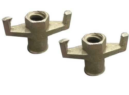 Mild Steel Scaffolding Wing Nut - 8 mm Diameter, 5 Inch Wing Size, Polished Finish | Industrial Use, EN24 Grade, Silver Color
