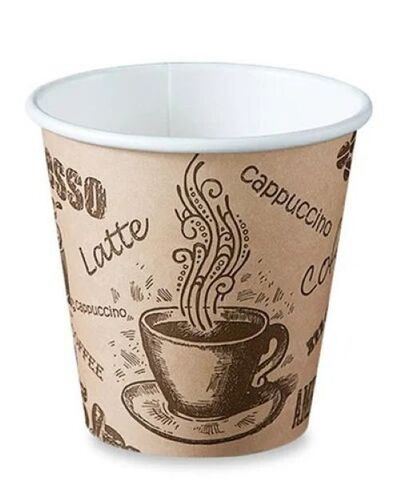 Premium Printed Paper Cup - Biodegradable Paper, 80 ml Size , Heat Insulation, Leak-Proof Coating, Eco-Friendly, Lightweight Design, Customizable Print Options