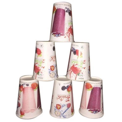 Printed Paper Cup - Premium Quality, Biodegradable Eco-Friendly Materials | Lightweight, Heat Resistant, Stackable Design, 150 Pieces for Events