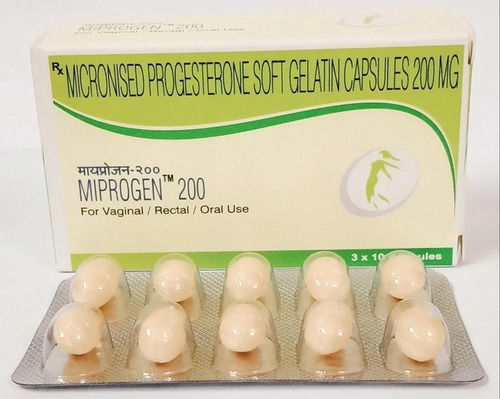 Progesterone Soft Gelatin Capsules - Medicine Grade, Prescription Required for Hospital and Clinic Use