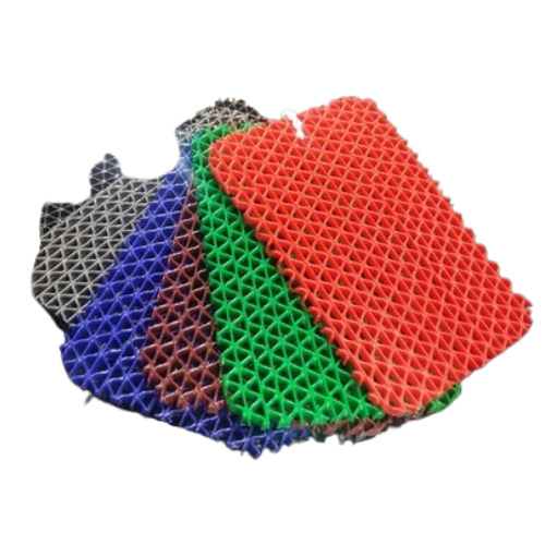 PVC Indo Floor Mat - 5 mm Thick, Multicolor Plain Design | Slip Resistant, Bacteria Resistant, Stain Resistant, Waterproof