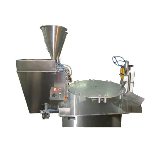 Rotary Semi Liquid Filling, Plugging And Capping Machine