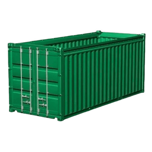 Shipping Storage Container - Mild Steel, 20 ft Length, Green Color | Easy to Clean, Heavy-Duty, Corrosion and Rust Resistant, Portable Design