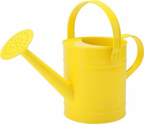 Small Watering Can - Metal, 8 Inch Round, Plain Finishing | Durable, Fine Finished, Very Good Quality, Coated Surface