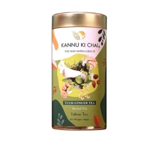 Tulsi Ginger Herbal Tea - 100g Dried Green Tea | FSSAI Certified
